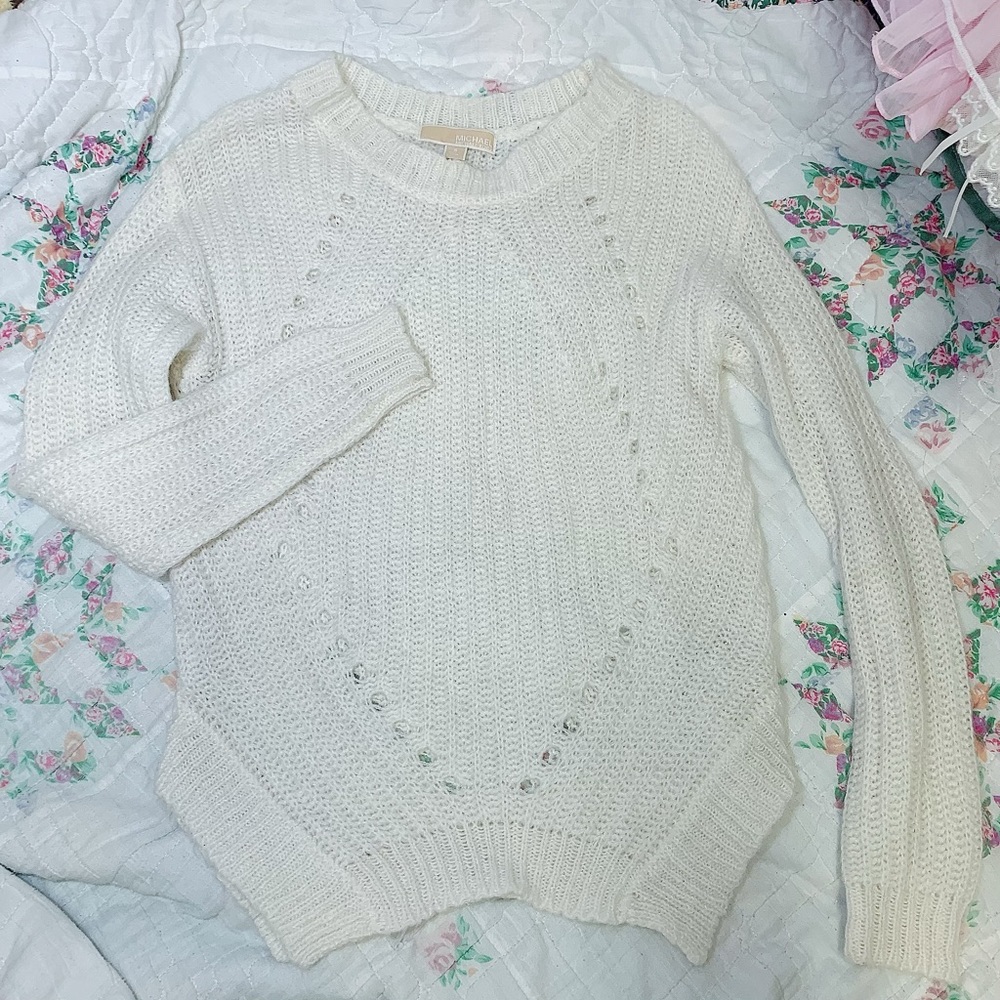 Michael Kors Knitted White Ivory Sweater Jumper